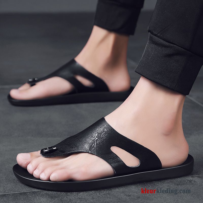 Flip Flops Zomer Bovenkleding Slipper Pantoffels Persoonlijk Trend Mannen Mode Heren Kaki