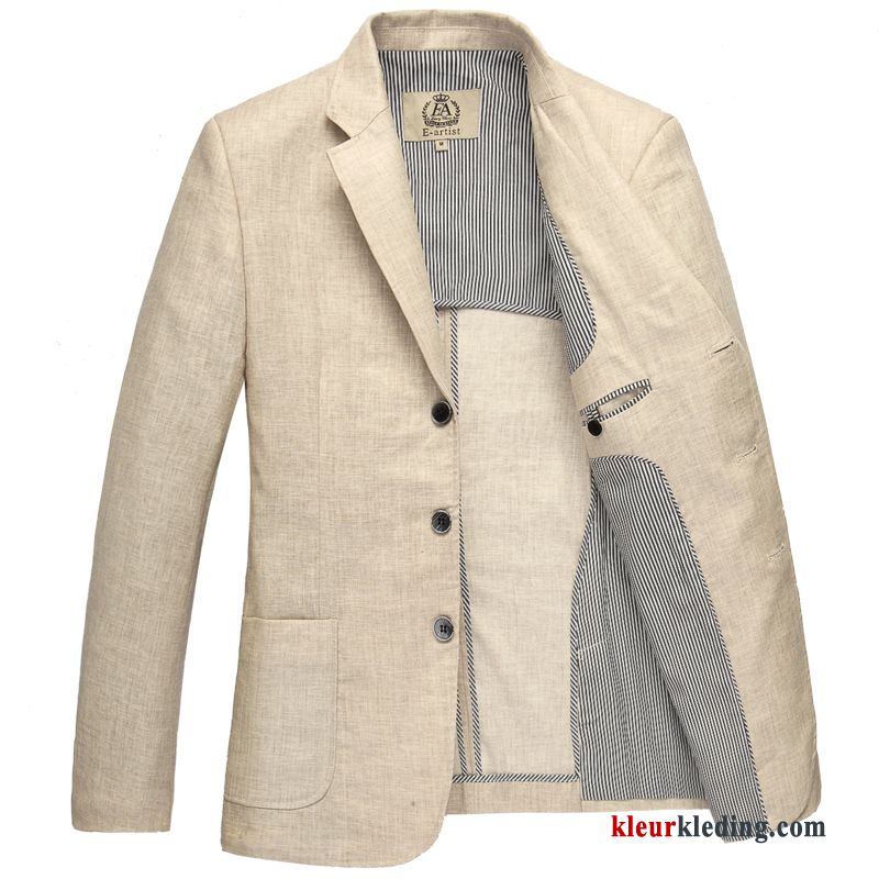 Grote Maten Bedrijf Jas Heren Blazer Pak Casual Slim Fit