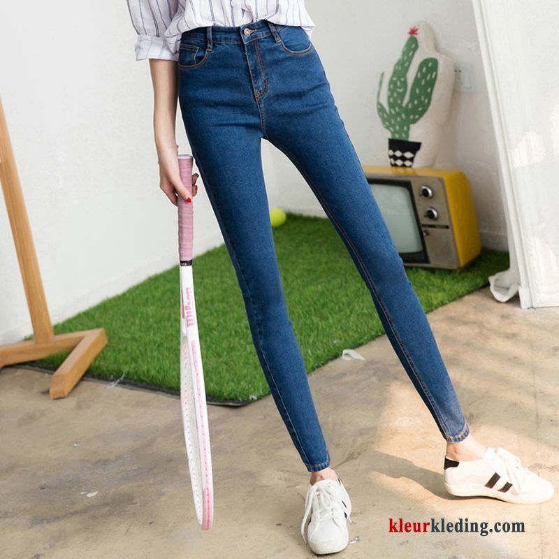 Grote Maten Lange Skinny Dames Spijkerbroek Jeans Mini Elastiek Dunne