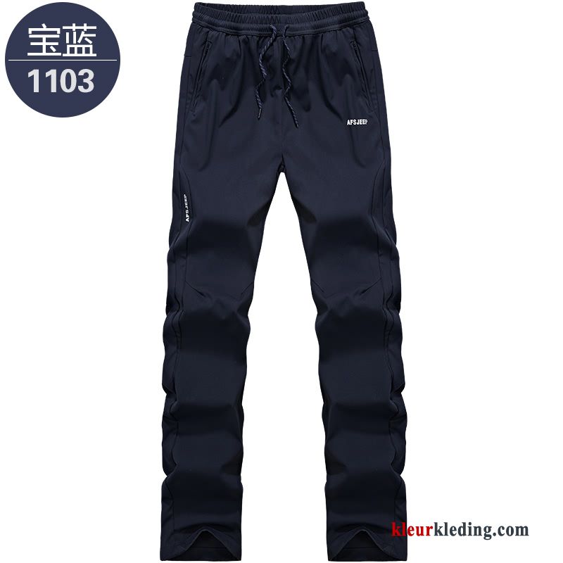 Grote Maten Outdoor Mannelijk Heren Casual Broek Diepe Kleur Snel Droog Losse