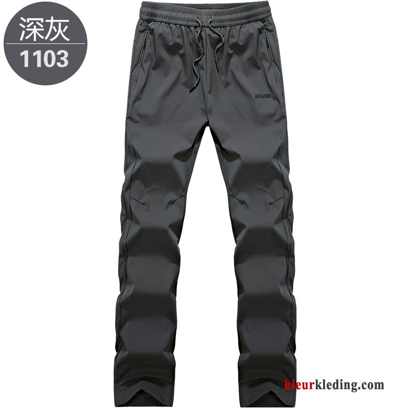 Grote Maten Outdoor Mannelijk Heren Casual Broek Diepe Kleur Snel Droog Losse