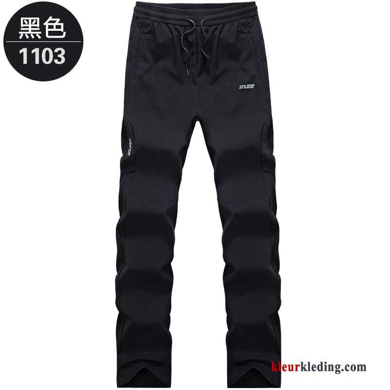 Grote Maten Outdoor Mannelijk Heren Casual Broek Diepe Kleur Snel Droog Losse