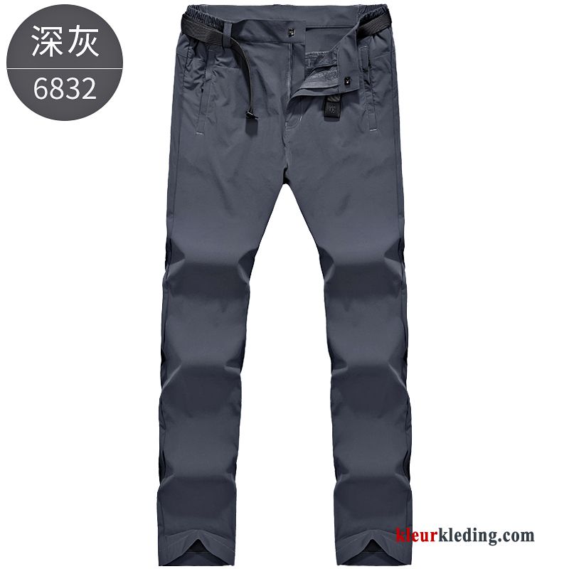 Grote Maten Outdoor Mannelijk Heren Casual Broek Diepe Kleur Snel Droog Losse