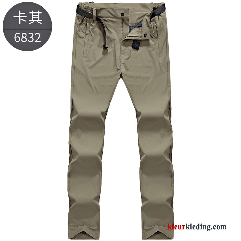 Grote Maten Outdoor Mannelijk Heren Casual Broek Diepe Kleur Snel Droog Losse