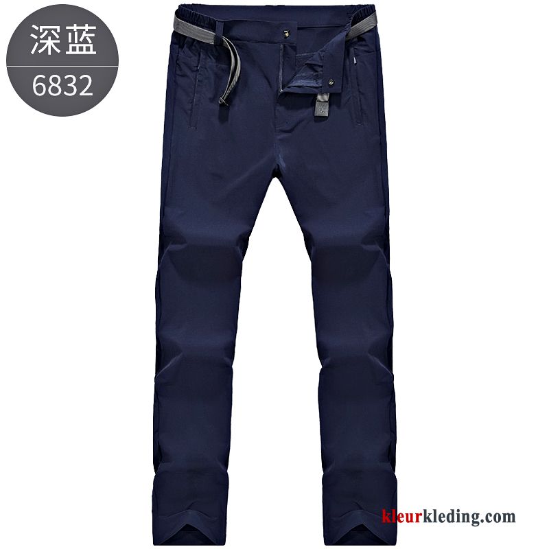 Grote Maten Outdoor Mannelijk Heren Casual Broek Diepe Kleur Snel Droog Losse