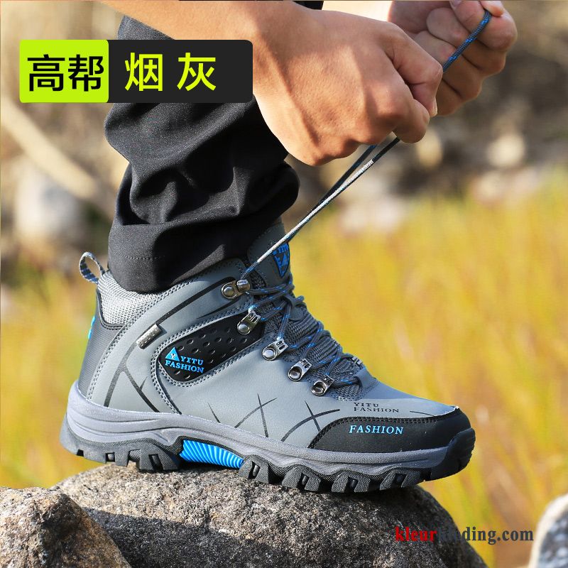 Grote Maten Winter Antislip Wandelschoenen Warm Laag Katoen Trekking Heren