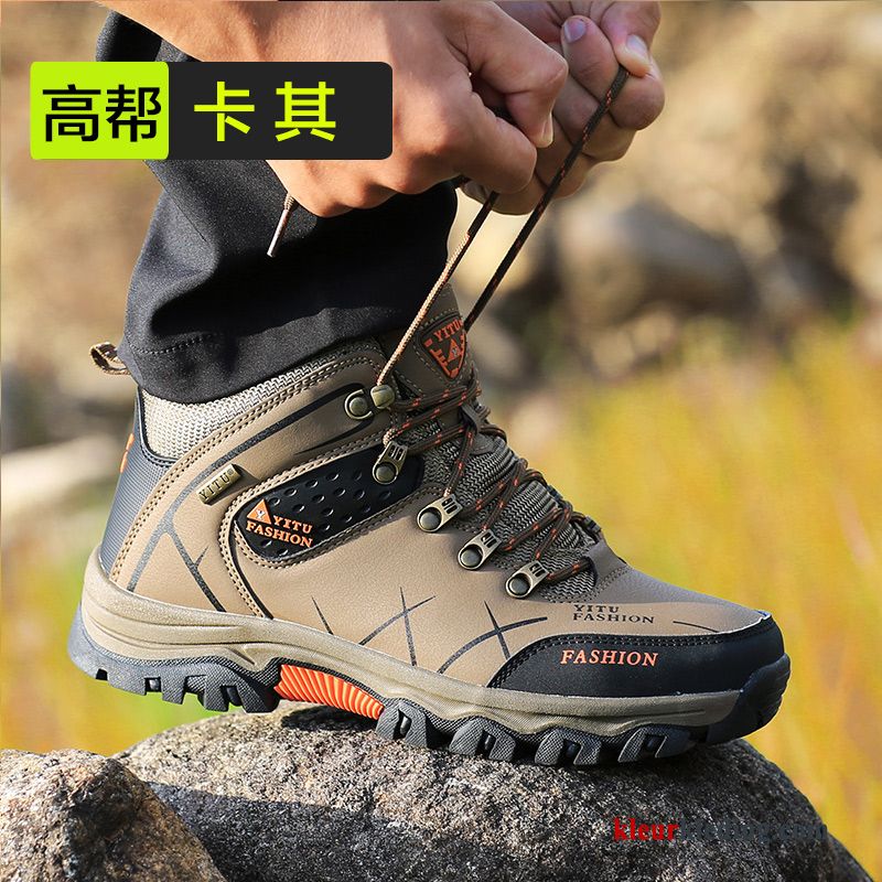 Grote Maten Winter Antislip Wandelschoenen Warm Laag Katoen Trekking Heren