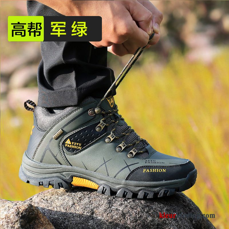 Grote Maten Winter Antislip Wandelschoenen Warm Laag Katoen Trekking Heren