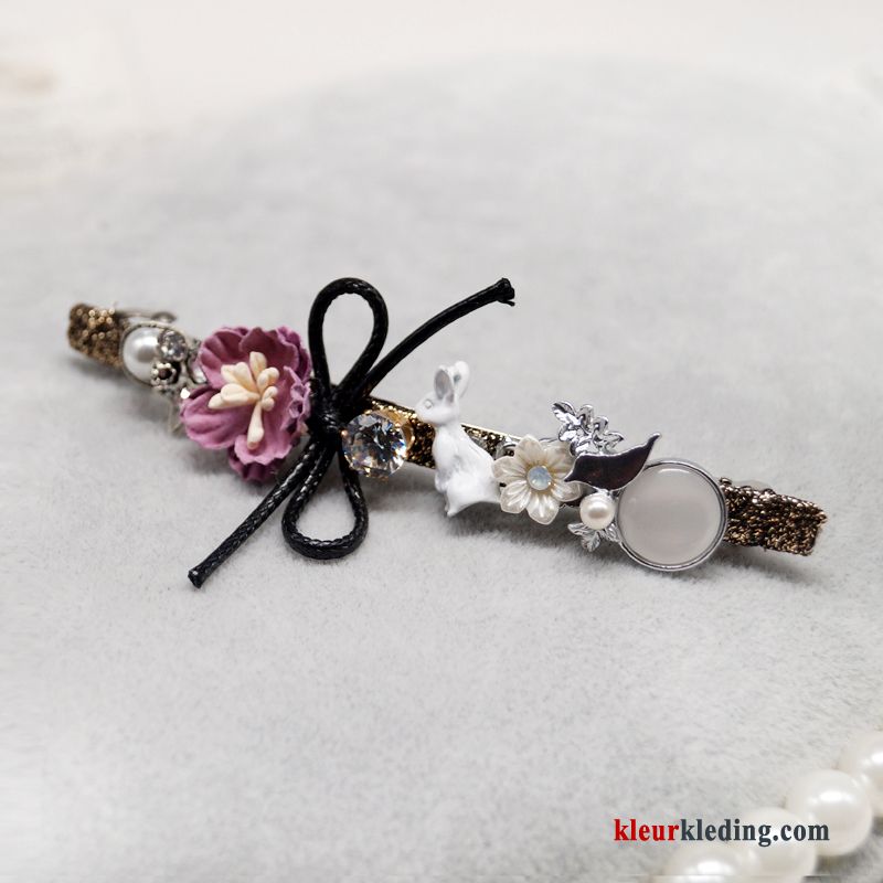 Haarspeld Accessoires Kleurrijk Haaraccessoires Haarclip Bloemen Geruit Veerklemmen Dames