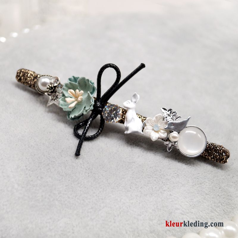 Haarspeld Accessoires Kleurrijk Haaraccessoires Haarclip Bloemen Geruit Veerklemmen Dames