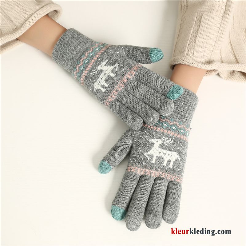 Handschoen Mini Wollen Blijf Warm Student Schattig Verdikken Winter Dames