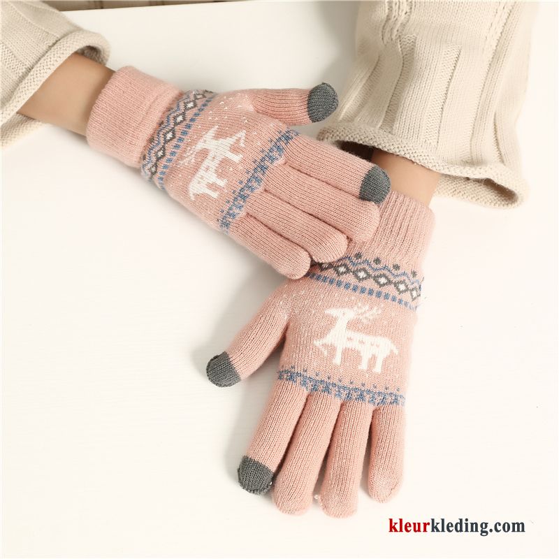 Handschoen Mini Wollen Blijf Warm Student Schattig Verdikken Winter Dames