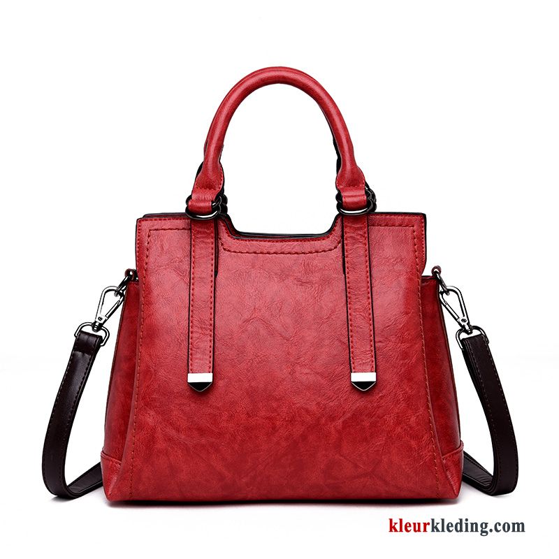 Handtas Dames Messenger Tas Trend Mode Alle Wedstrijden Vintage Purper Nieuw