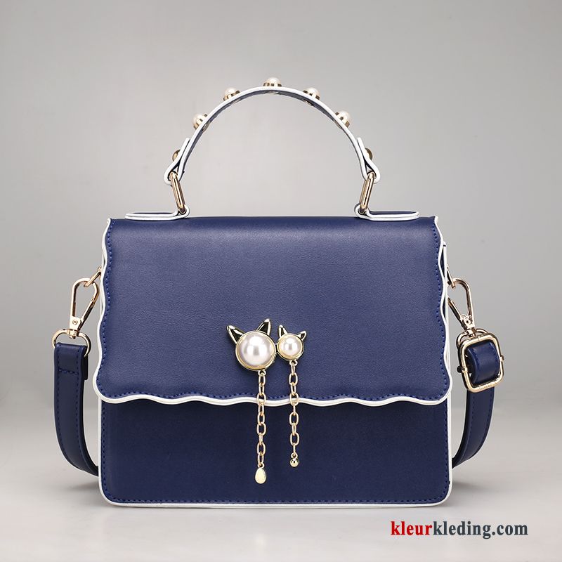 Handtas Dames Mode Tas Mini Meisje Trend Schattig Nieuw Blauw