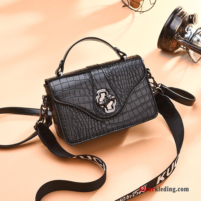 Handtas Dames Nieuw Mini Tas Messenger Tas Mode Alle Wedstrijden Eenvoudig Zwart