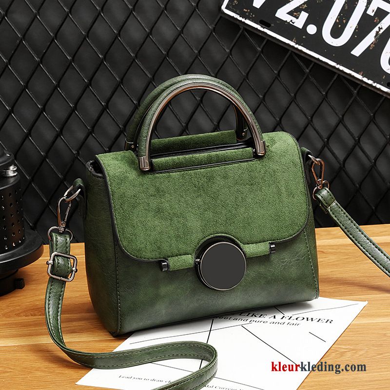 Handtas Mode Trend Kwaliteit Dames Messenger Tas Casual 2019 Nieuw Rood Zwart