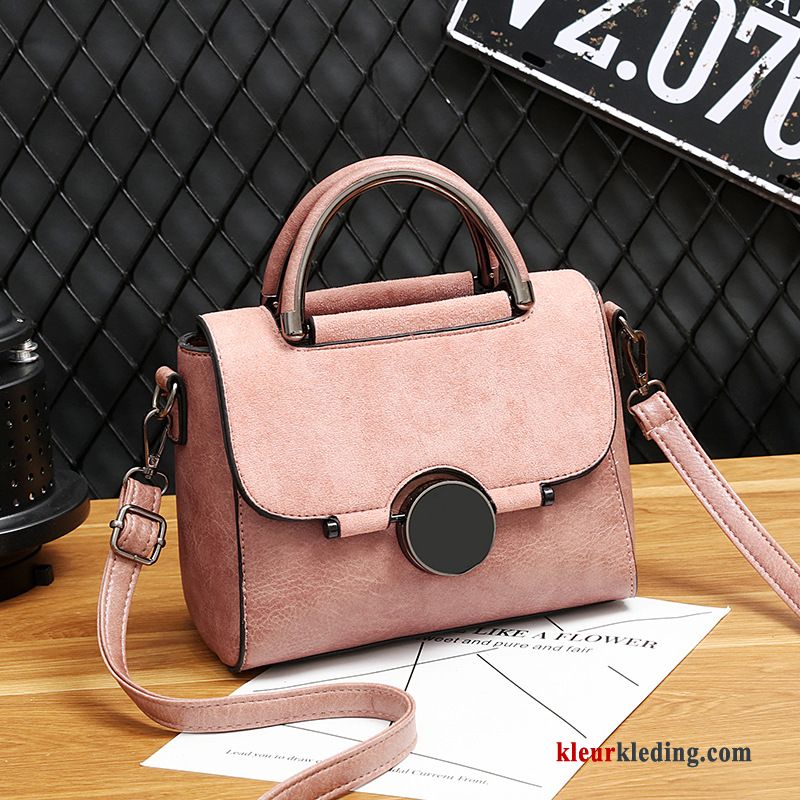 Handtas Mode Trend Kwaliteit Dames Messenger Tas Casual 2019 Nieuw Rood Zwart