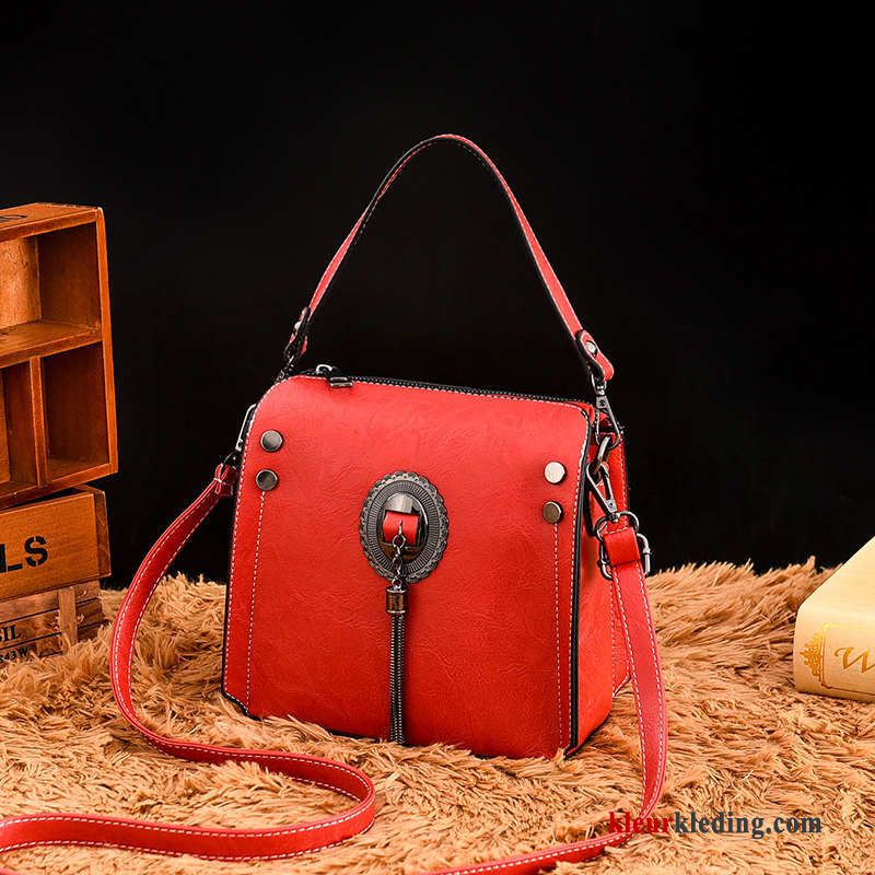 Handtas Nieuw Persoonlijkheid Vintage Mode Mini Winter Tas Alle Wedstrijden Dames Karamel Kleur