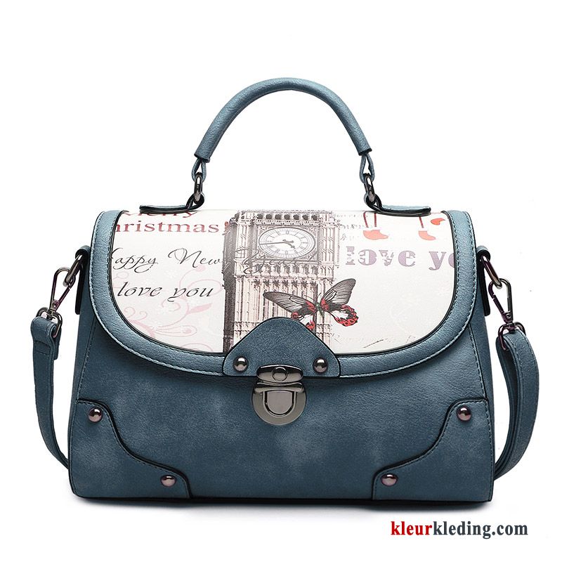 Handtas Persoonlijkheid Dames Alle Wedstrijden Trend 2018 Messenger Tas Nieuw Mode Blauw