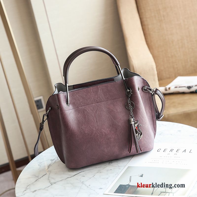 Handtas Tas Alle Wedstrijden Dames Messenger Tas Nieuw Winter Trend Herfst Rood