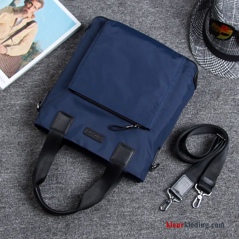 Handtas Trend Schoudertas Oxford Waterdicht Messenger Tas Doek Casual Nylon Heren Zwart