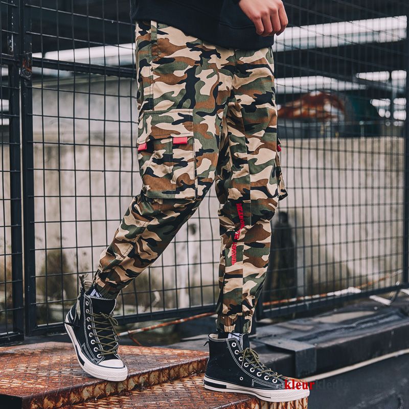 Harlan Trend Strak Losse Cargo Broek Sport Voorjaar Camouflage Heren