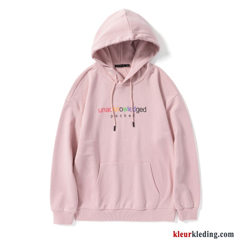 Heren Blauw Jasje Hoodie Voorjaar Nieuw Pullover Regenboog Mannelijk