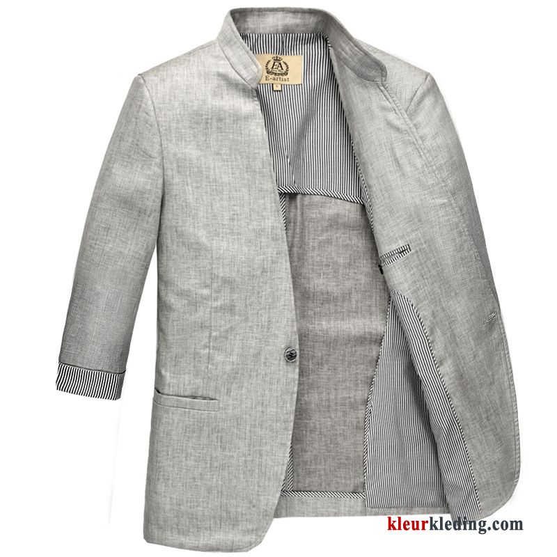 Heren Blazer 2018 Grote Maten Casual Pak Slim Fit Jas Zomer