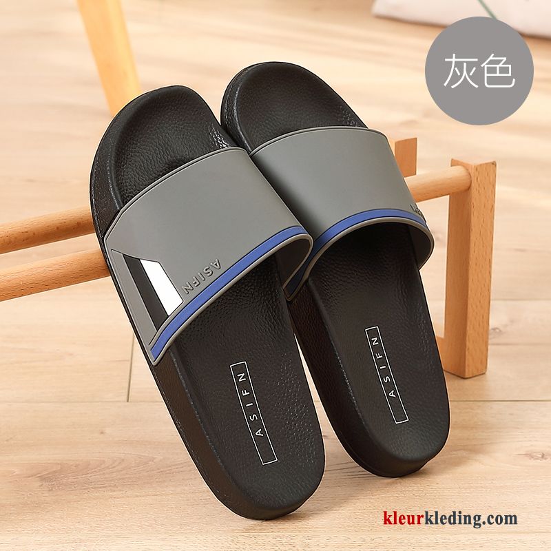 Heren Bovenkleding Slippers Groot Trend Mannen Zomer Grote Maten Badkamer Geel