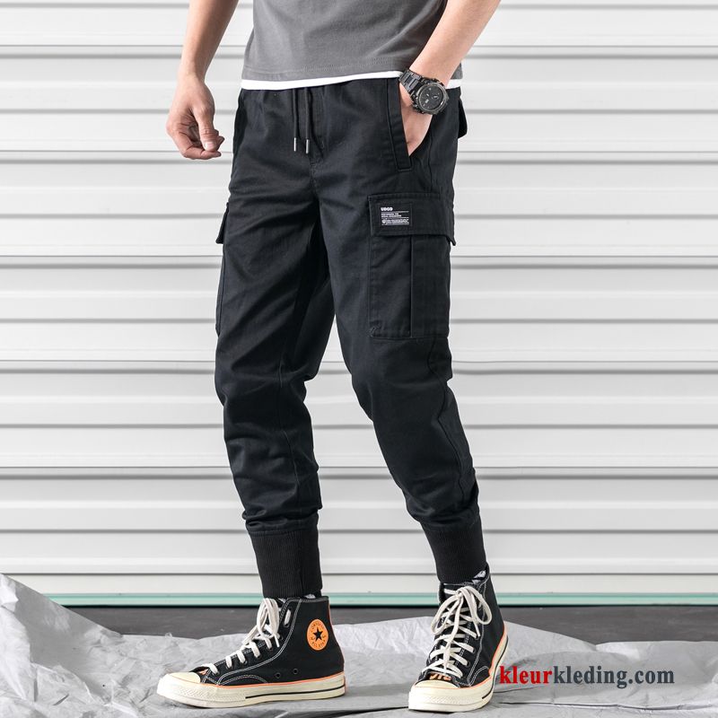 Heren Cargo Broek Casual Sport Dunne Losse Trend Grote Maten Zomer Mannelijk