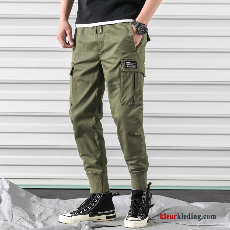 Heren Cargo Broek Casual Sport Dunne Losse Trend Grote Maten Zomer Mannelijk