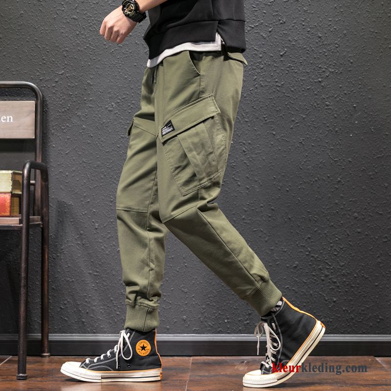 Heren Cargo Broek Casual Sport Dunne Losse Trend Grote Maten Zomer Mannelijk