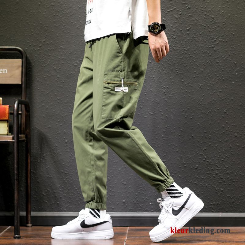 Heren Cargo Broek Grote Maten Broek Khaki Strak Zomer Trend Trendy Merk Casual