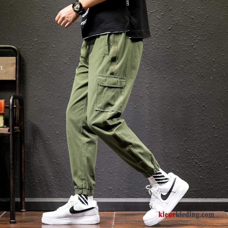 Heren Cargo Broek Grote Maten Broek Khaki Strak Zomer Trend Trendy Merk Casual