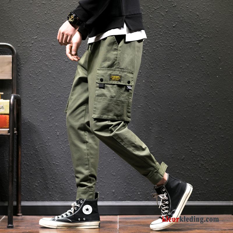 Heren Cargo Broek Grote Maten Broek Khaki Strak Zomer Trend Trendy Merk Casual