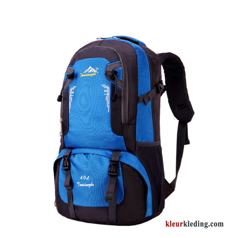 Heren Casual Nieuw Student Rugzak Dames Schooltas Outdoor Reizen Blauw