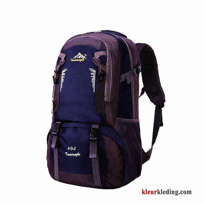 Heren Casual Nieuw Student Rugzak Dames Schooltas Outdoor Reizen Blauw