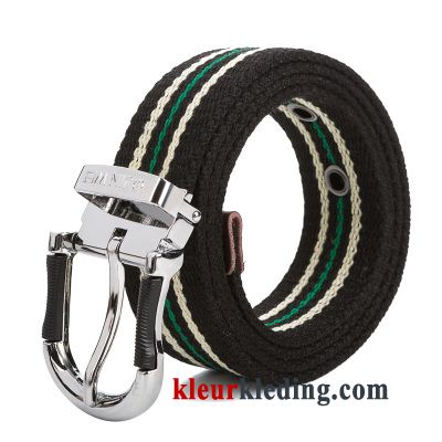 Heren Dames Kleur Casual Outdoor Riem Smal Veiligheidsspeld