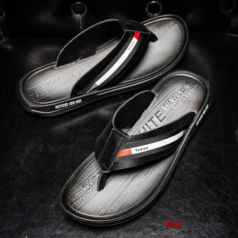 Heren Flip Flops Antislip Mode Zomer Mannen Voorjaar Trend Binnen Slipper Zwart