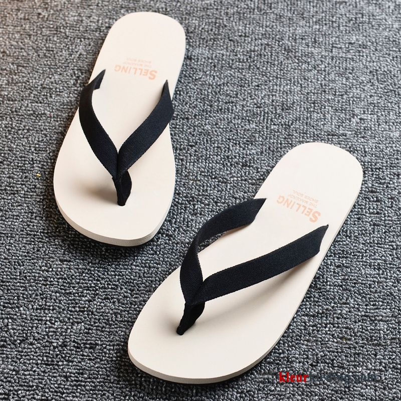 Heren Flip Flops Antislip Schoenen Mannen Persoonlijk Trend Outdoor Slipper Bovenkleding Blauw