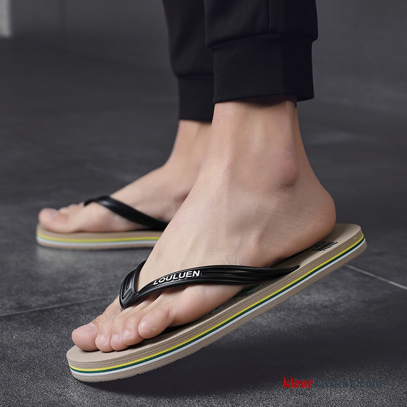 Heren Flip Flops Antislip Trend Persoonlijk Mannen Zomer Outdoor Eenvoudige Strand Rood