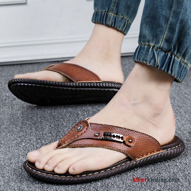 Heren Flip Flops Bovenkleding Mode Mannen Strand Pantoffels Zomer Outdoor Sandaal