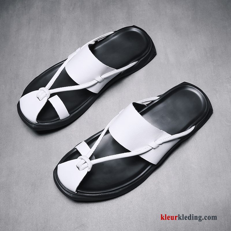 Heren Flip Flops Mannen Mode Sandaal Antislip Trend Persoonlijk Zomer Bovenkleding Wit