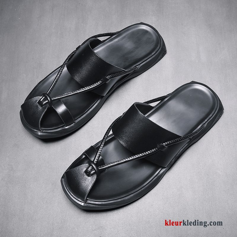 Heren Flip Flops Mannen Mode Sandaal Antislip Trend Persoonlijk Zomer Bovenkleding Wit