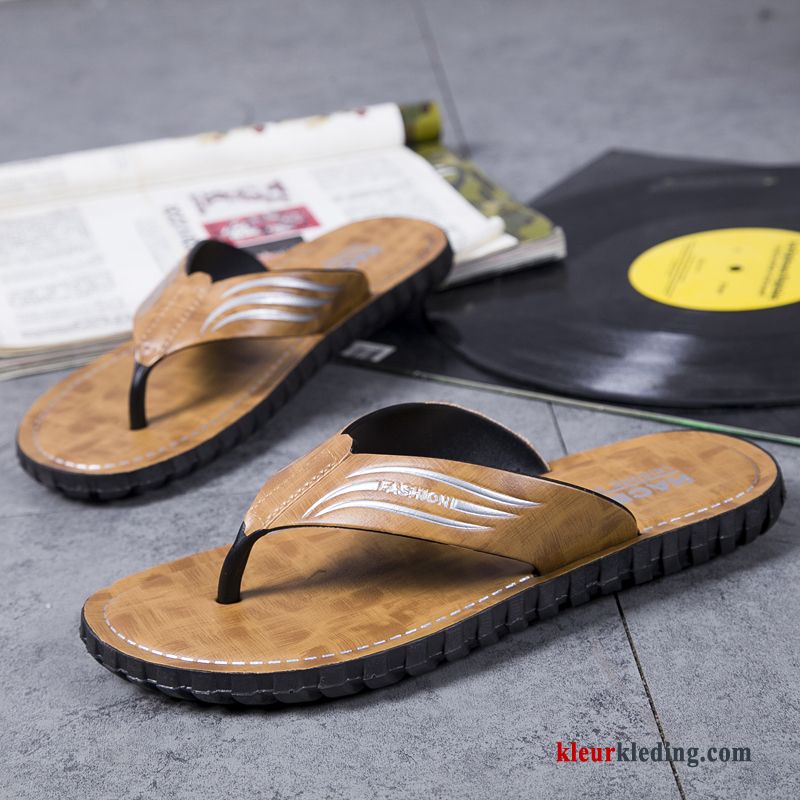 Heren Flip Flops Mannen Schoenen Pantoffels Sandaal Strand Student Antislip Zomer