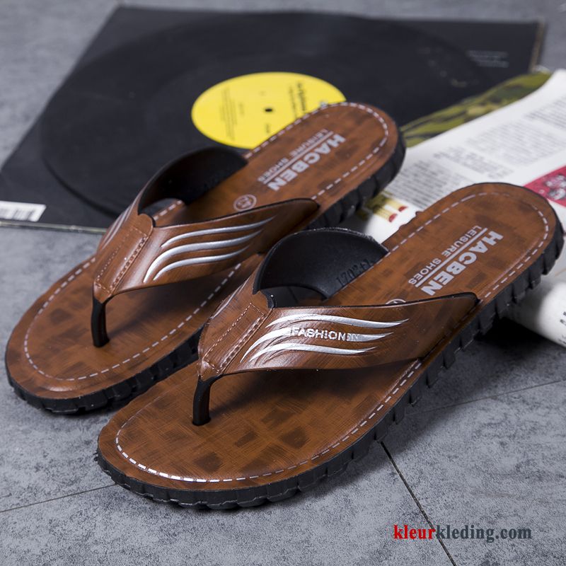 Heren Flip Flops Mannen Schoenen Pantoffels Sandaal Strand Student Antislip Zomer