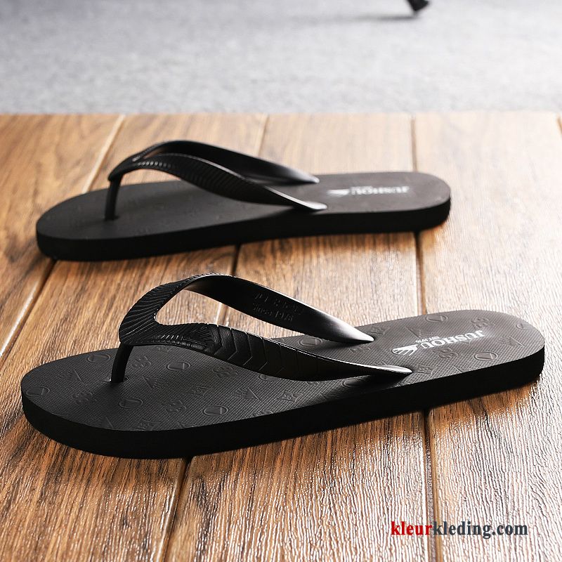 Heren Flip Flops Outdoor Strand Slipper Mannen Zomer Bovenkleding Mode Persoonlijk Blauw