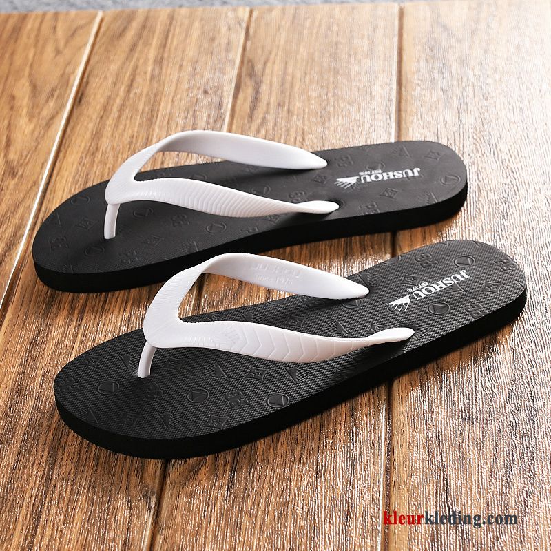 Heren Flip Flops Outdoor Strand Slipper Mannen Zomer Bovenkleding Mode Persoonlijk Blauw