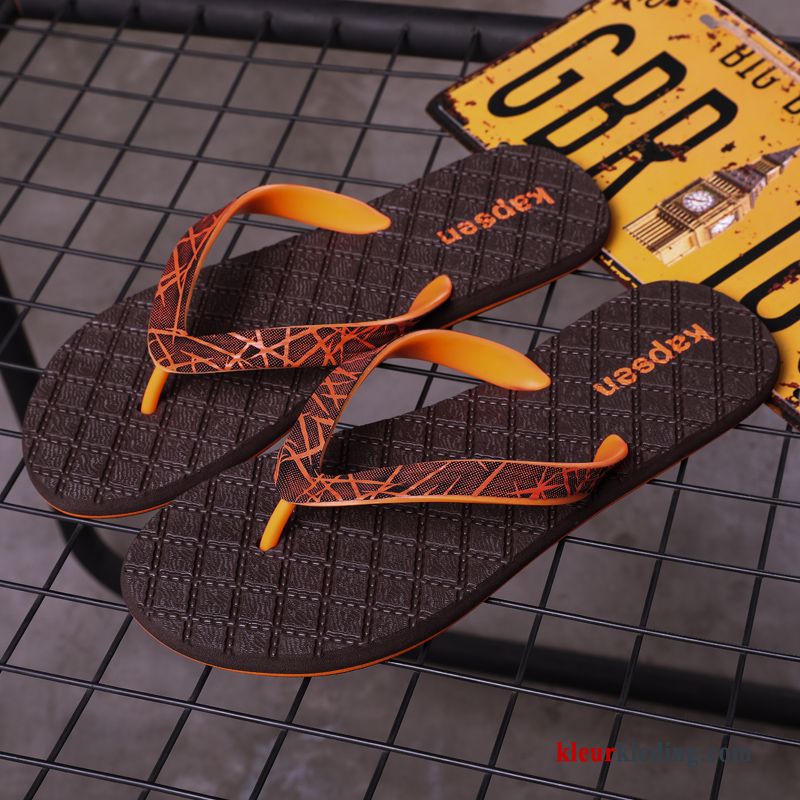 Heren Flip Flops Sandaal Bovenkleding Strand Mannen Slipper Pantoffels Antislip Trend Zwart