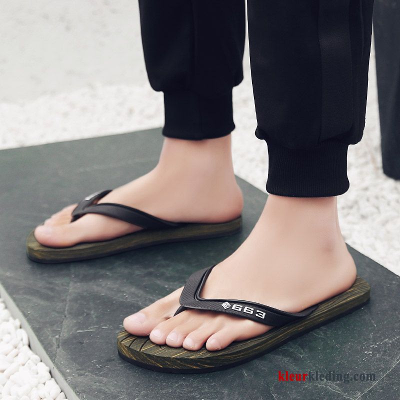 Heren Flip Flops Sandaal Mode Strand Pantoffels Antislip Mannen Zomer Schoenen Rood